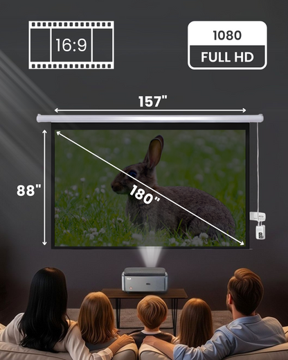 Vision Electric Motorised Projector Screen 16:9 - Elite Ultra HD Matte White