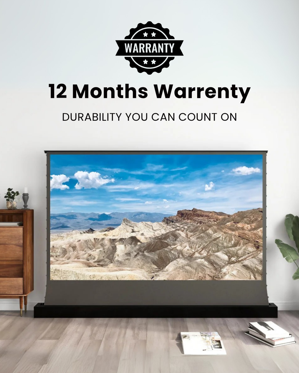 VISION ELECTRIC FLOOR RISING PROJECTOR SCREEN