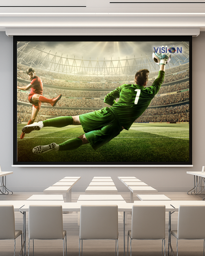 Vision Professional Manual Slow Retractable (SRS) Projection Screen 4:3