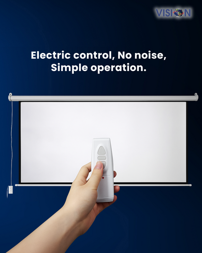 Vision Professional Electric Motorised Projection Screen 4:3 - Elite Ultra HD 4K Matte White