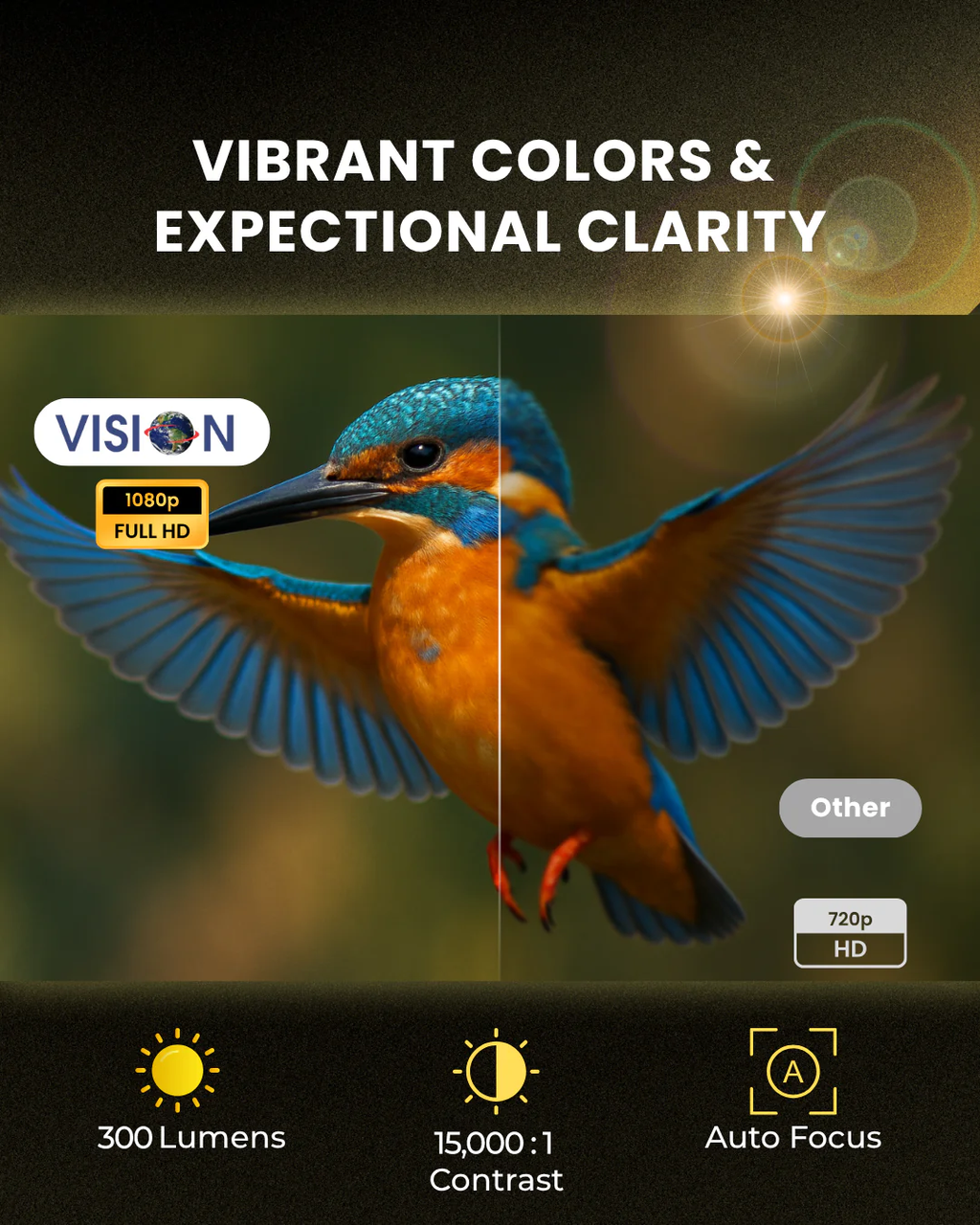 Vision VP - 510 Portable Multimedia Projector