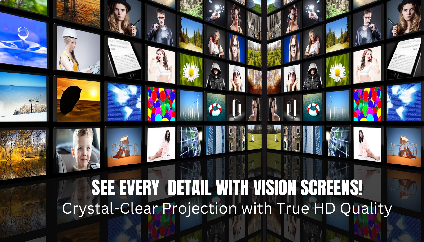 Vision Glidex Map Type 180 Inch Projector Screen