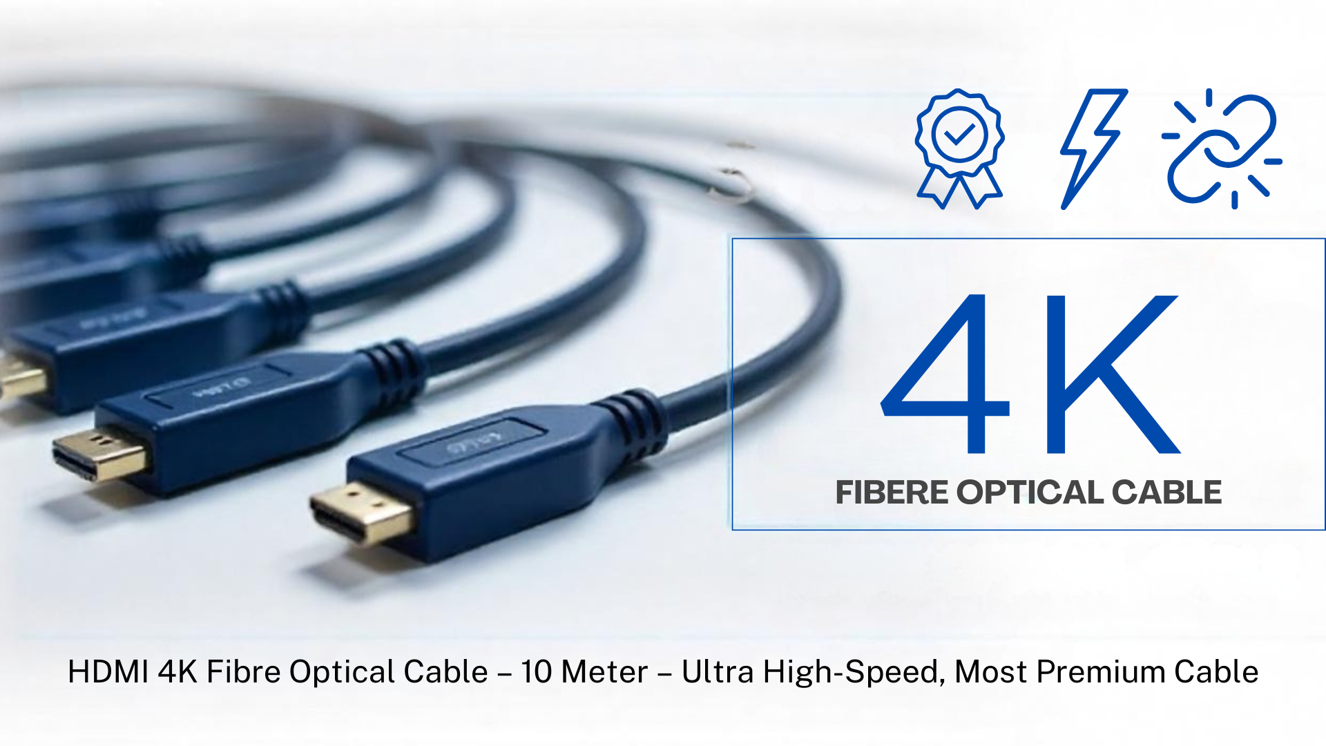 HDMI 4K Fibre Optical Cable (AOC) – 10 Meter – Ultra High-Speed, Premium Quality