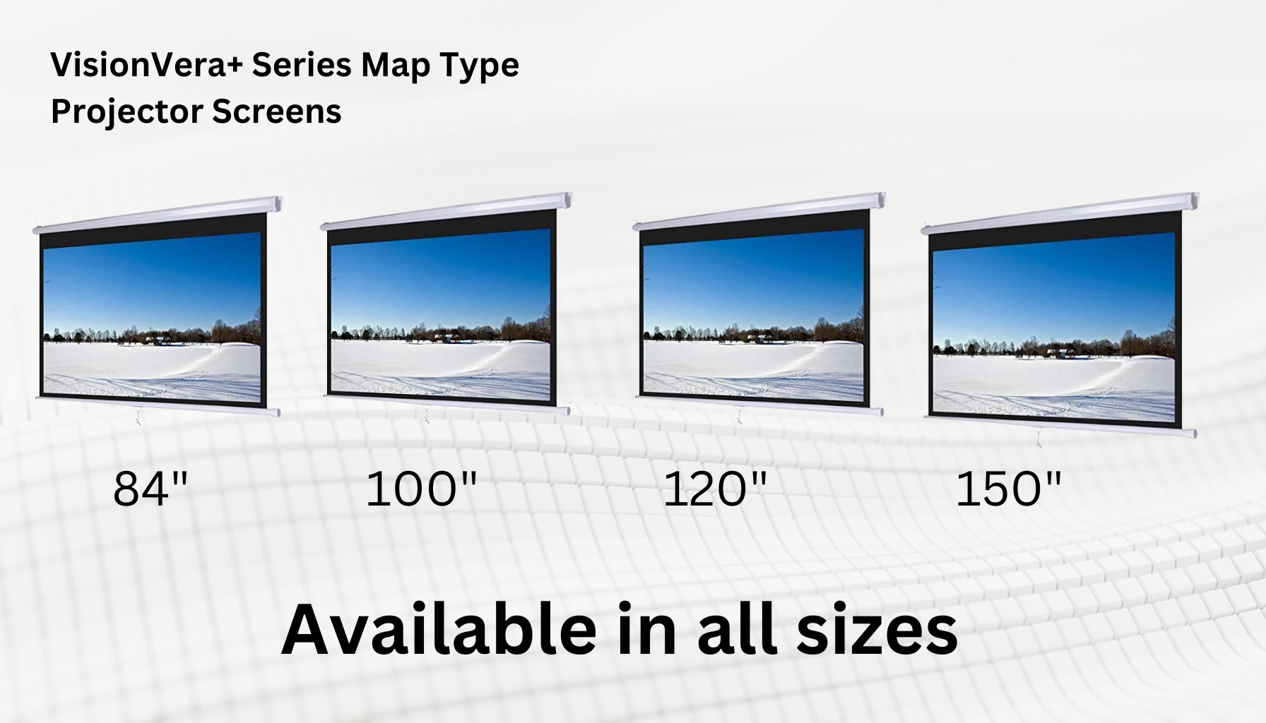 VisionVera+ Series Map Type Projector Screens